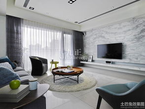宜家簡潔客廳大理石背景墻裝修設(shè)計(jì)