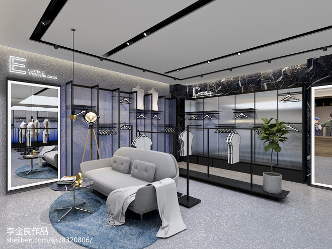 服裝店設計-唐獅第三代形象-裝修設計效果圖-空舍設計設計師作品-設計本